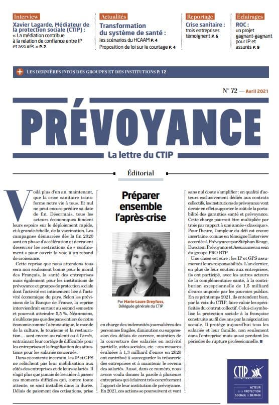 Prévoyance n° 72 – avril 2021